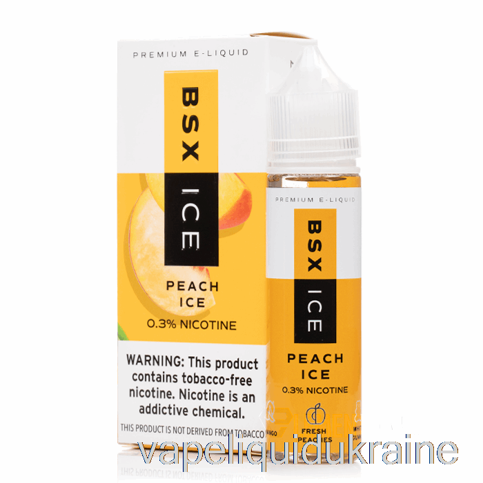 Vape Liquid Ukraine Peach Ice - BSX ICE - 60mL 0mg